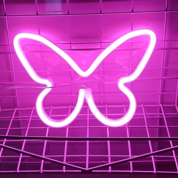 Blue Kitty Neon Light Sign LED Cat Wall Lamp Kitties Cats USB or AAs Halloween - Picture 7 of 8